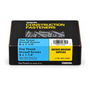 Starborn #6 x 1-1/4 in. Fine Thread Drywall Screws, 1 lb. Box