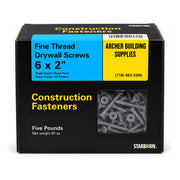 Starborn #6 x 2 in. Fine Thread Drywall Screws, 5 lb. Box