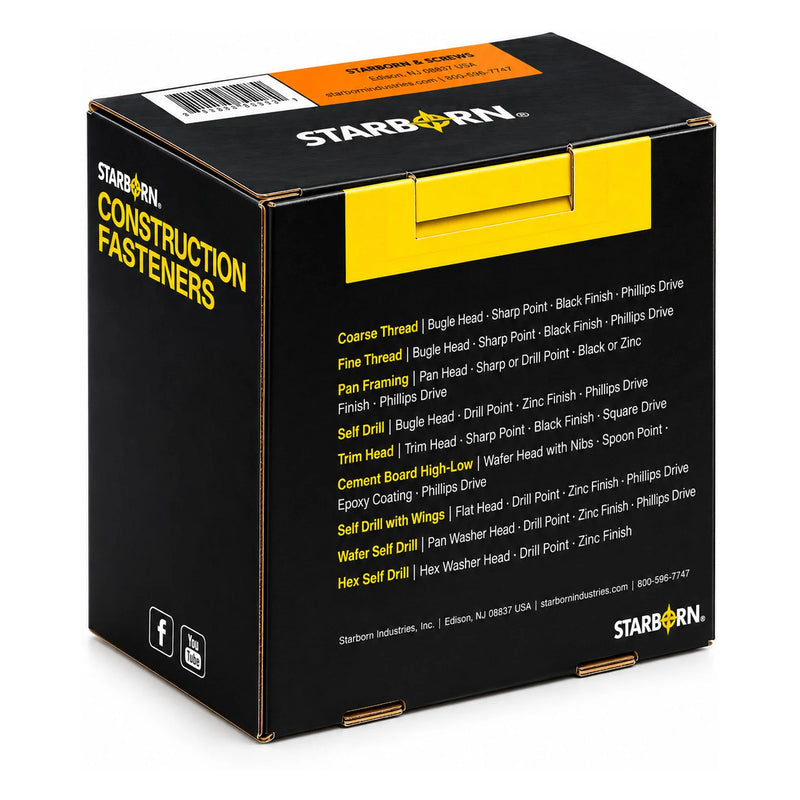 Starborn #14 x 1-1/4 in. Hex Self-Drilling Screws, 5 lb. Box - view 2