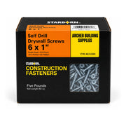 Starborn #6 x 1 in. Self-Drilling Drywall Screws, 5 lb. Box