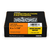 Starborn #6 x 1-7/8 in. Self-Drilling Drywall Screws, 1 lb. Box