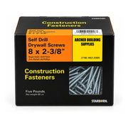 Starborn #8 x 2-3/8 in. Self-Drilling Drywall Screws, 5 lb. Box