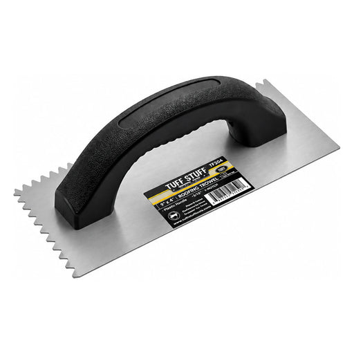 Tuff Stuff 9 in. x 4 in. Trowel, 3/16 in. V-Notch